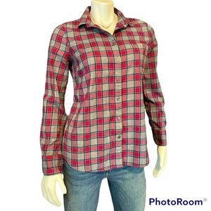 J. Crew Plaid Button Down Shirt Size M